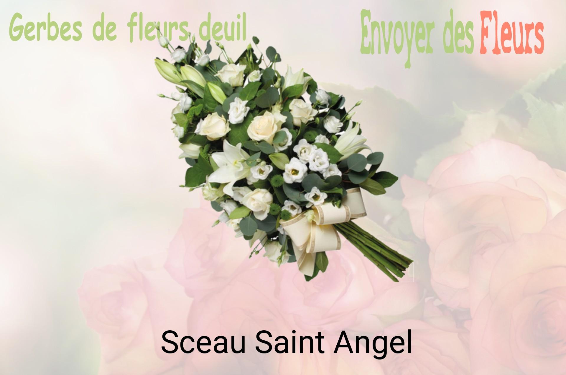 Gerbe de fleurs de deuil livrée à Sceau-Saint-Angel
